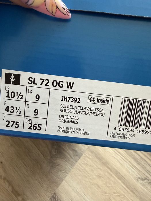 Оригинални цветни маратонки Adidas SL72 ! 40,41,42,44 н