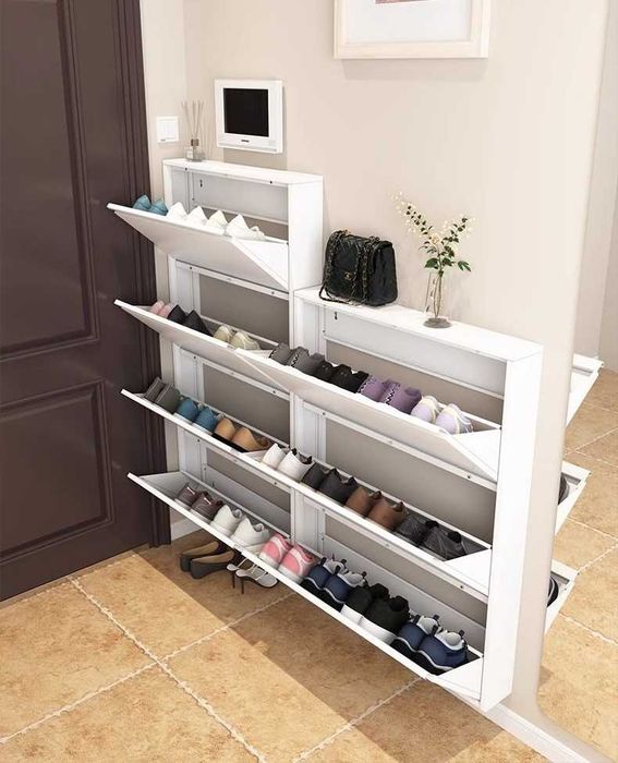 Obuvnoy shkaf bor\Обувница для дома белый цвет оптом\Обувные полки