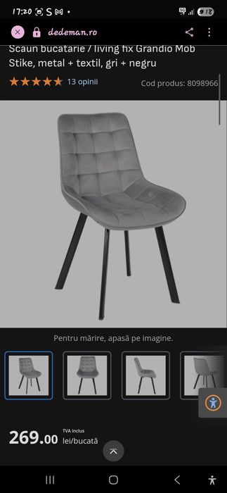 Scaune living/bucătărie elegante- 10 bucati