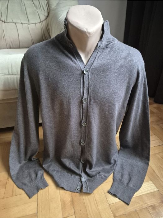 Cardigan Belmonte Premium, bumbac, lână şi elastan, Bărbaţi - L