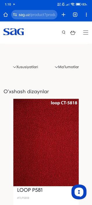 SAG kovralinlar mexmonxona ofislar uchun