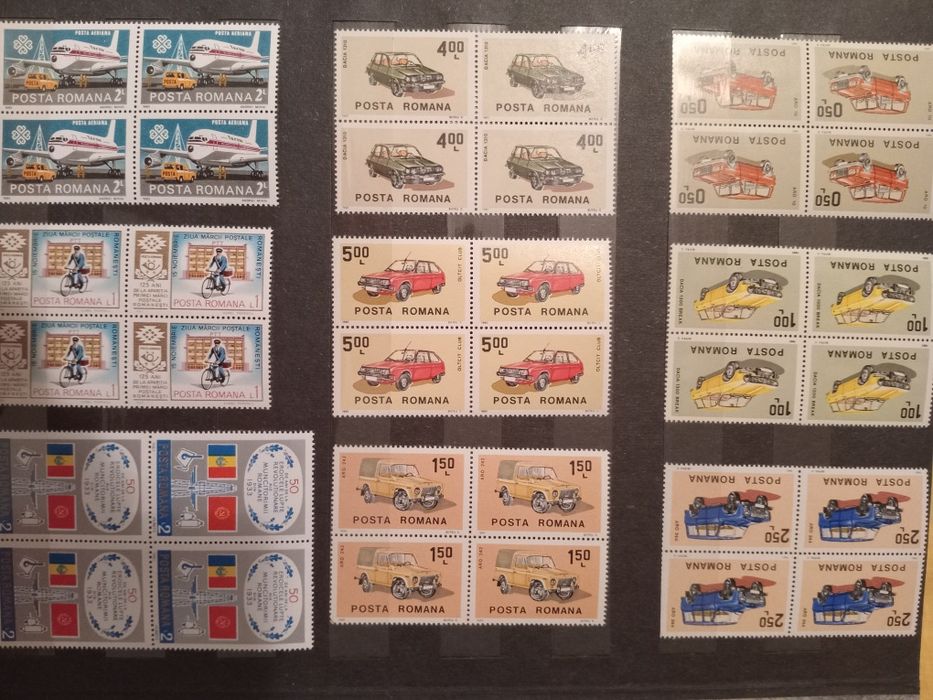 Clasor complet timbre românești NOI MNH (1982-1984) – Peste 440 piese