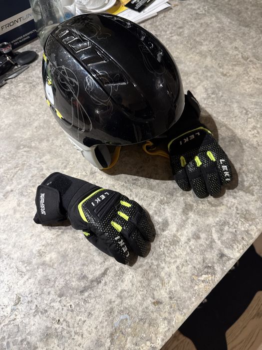 Casca si manusi de ski pentru copii