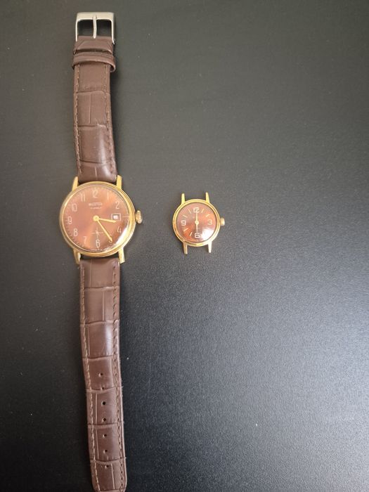 Wostok и Slava часы позолоченные