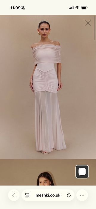 Maxi Рокля Meshki цвят Pale Pink