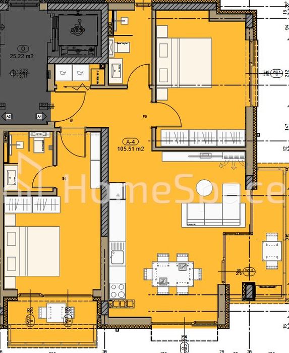 Продава се Тристаен апартамент в София, Горна баня - 124 кв.м за 1126 €/кв.м - Снимка #3