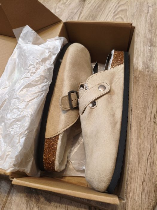 Clogs damă îmblăniți – confortabili moderni– culoare apricot – mărimea