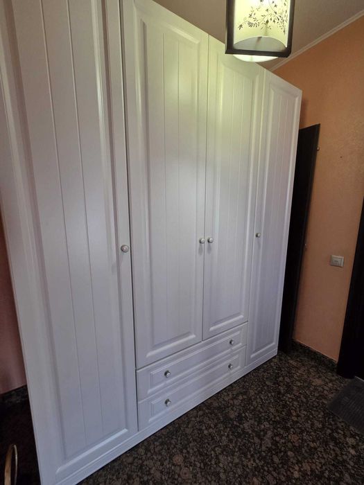 Sifonier 4 usi cu sertare mdf alb nou