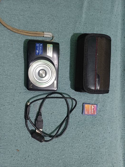 Aparat foto digital Sony Cyber-shot DSC-S5000, 14.1MP, Negru + Husa,