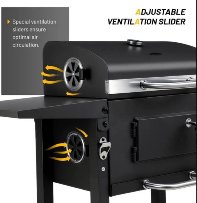 Барбекю градинско с термометър