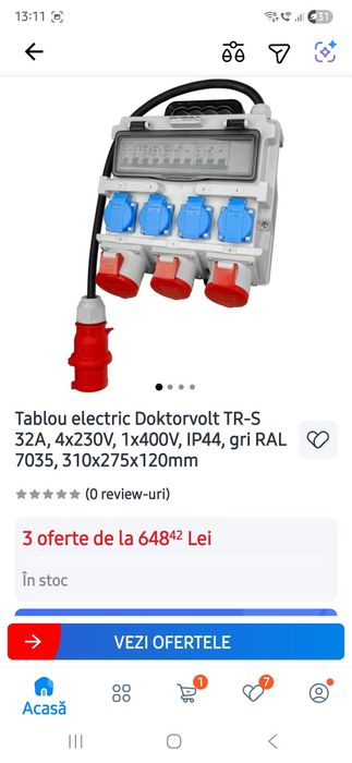 Cutie distribuție portabila mono/trifazica
