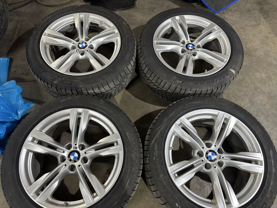 4бр оригинални 19ки Бмв Х5 Х6 2016г  с зимни гуми Пирели 255/50