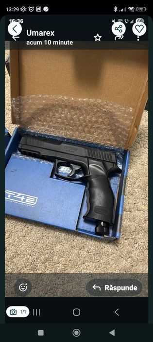 Cel mai puternic pistol de airsoft 
Calibru: .50
Sistem de propul