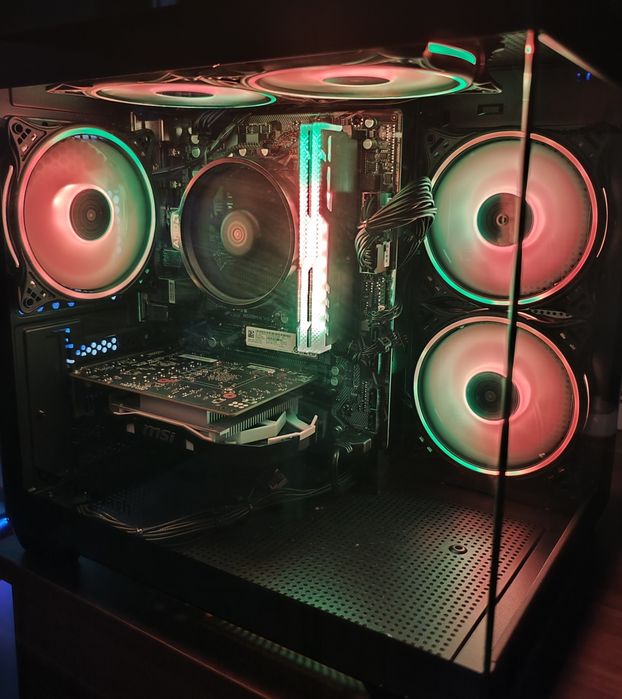 PC LITE GAMING,AMD 5 3600,GTX 1050ti,16gb RAM ARGB,512 m.2