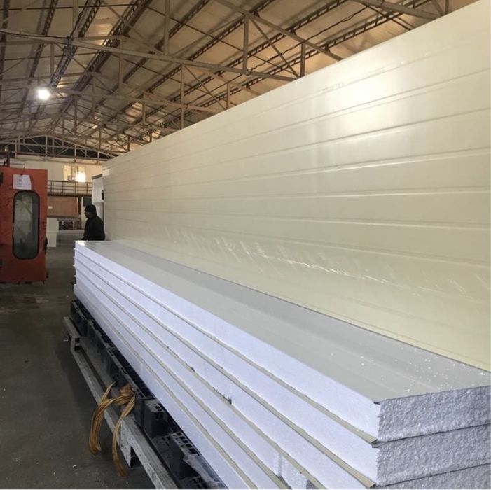 Sendvich panel profnastildan, сэндвич панели из профнастила, tunka