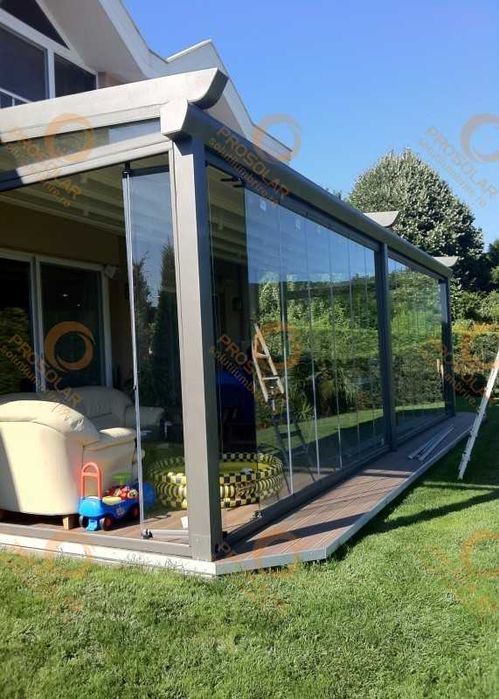 Pergola terasa/ inchideri sticla securizata / ghilotina / armonica