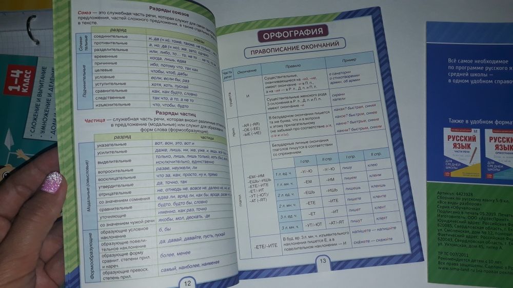 Русский язык, 5-9 класс