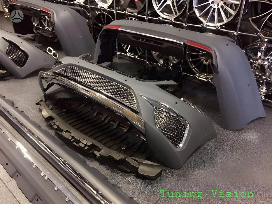 S63AMG пакет W222 S65 Mercedes предна задна броня дифузьор накрайници