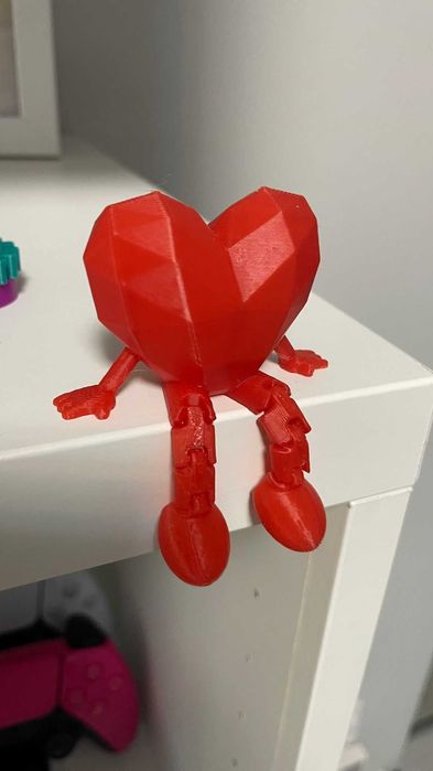 Figurina articulata inima, printata 3D, 4CM, Rosie