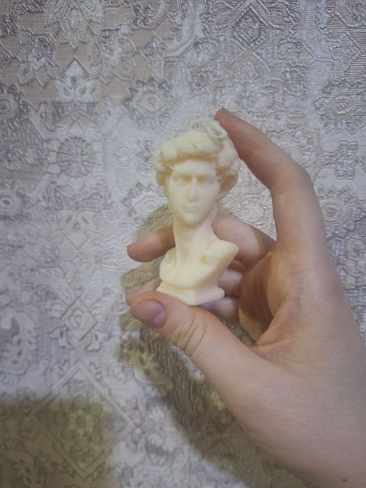 Свечка " Давид", "bubble cube" интерьерная из соевого воска