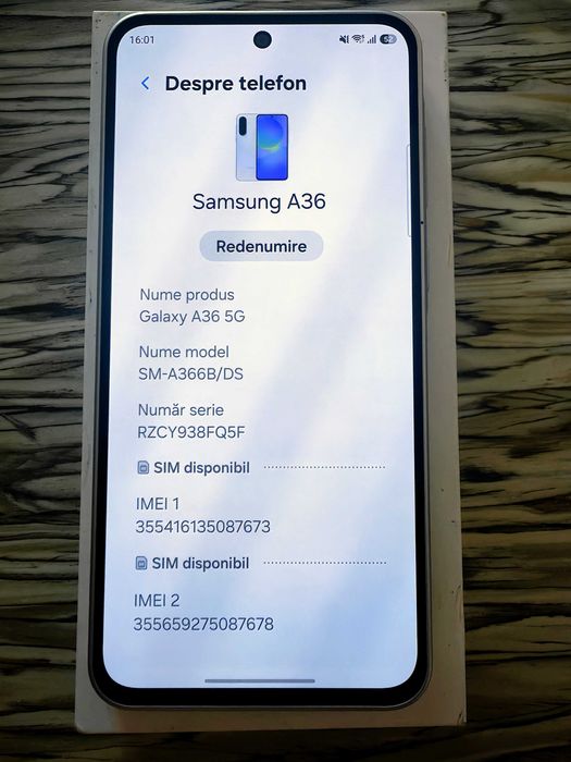 Samsung Galaxy A36 5G White – 6 GB RAM / 128 GB