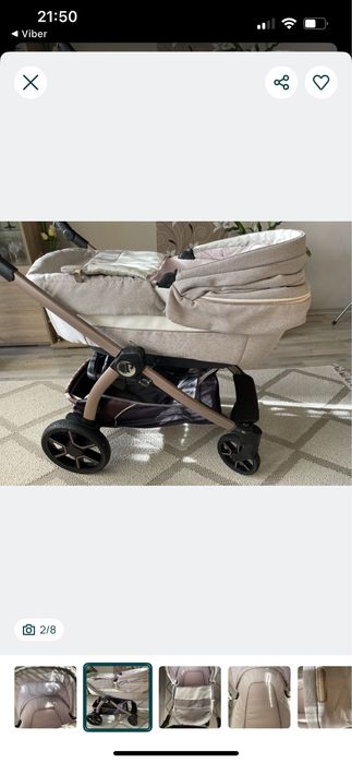 Бебешка количка 2 в 1 Peg Perego Book Modular SLK – много запазена