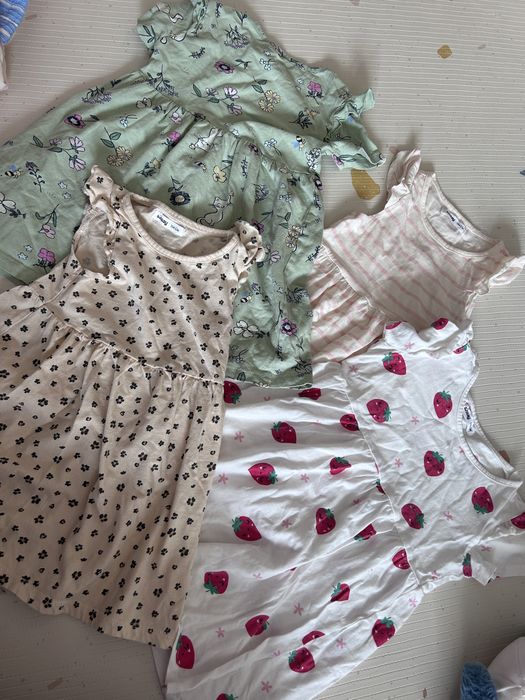 Детски рокли 92-98 Зара с посрък ежедневни рокли ЛОТ