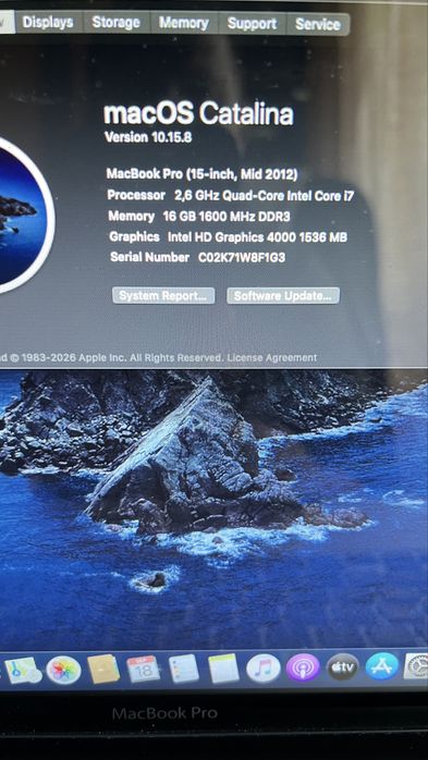 Macbook pro 15 2012 CTO