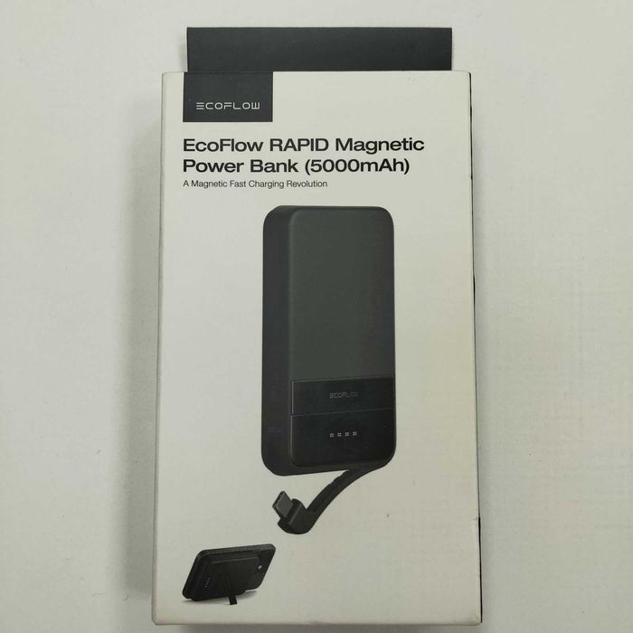 Преносима батерия EcoFlow RAPID Magnetic Power Bank 5000 mAh – черна