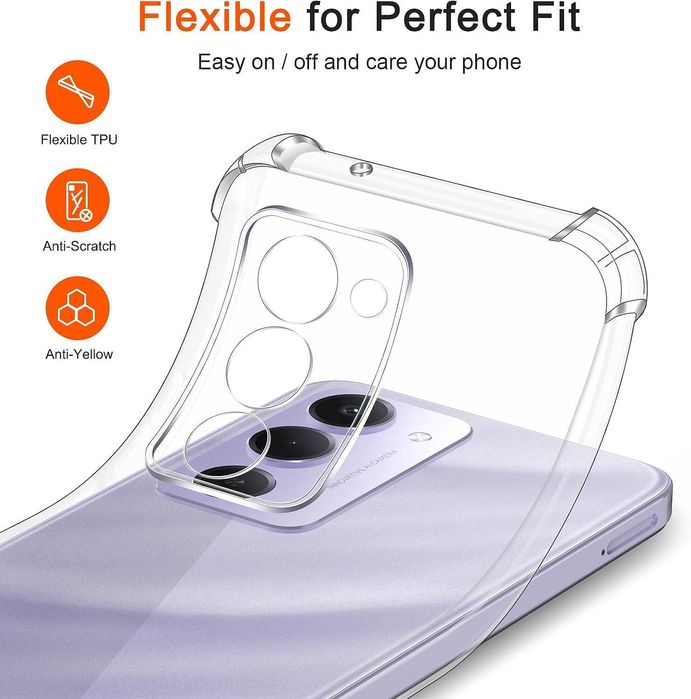 Прозрачен силиконов удароустойчив кейс за xiaomi redmi 15 4g