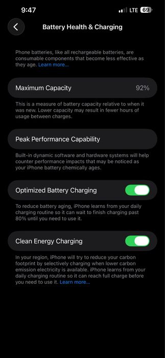 Iphone 13 pro max black 92%