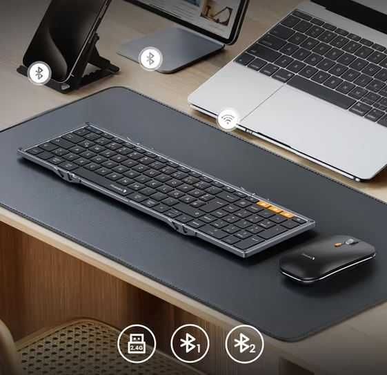 NOU ! Kit Tastatura Pliabila Business Travel - mouse slim PhotoArc Wireless !
