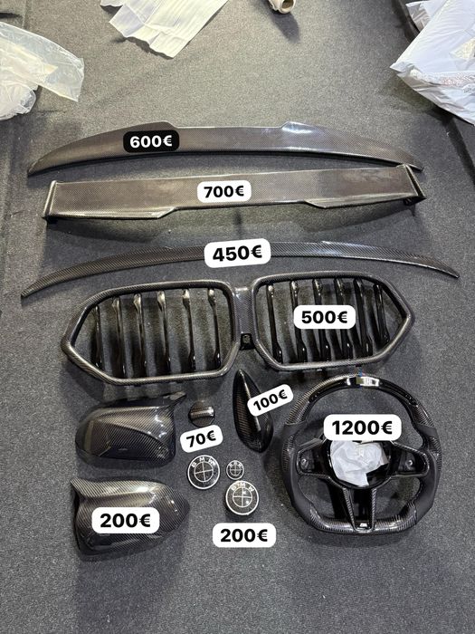Eleron Grile Volan Embleme Luneta  Oglinzi Carbon BMW X6M F96 G06 X6