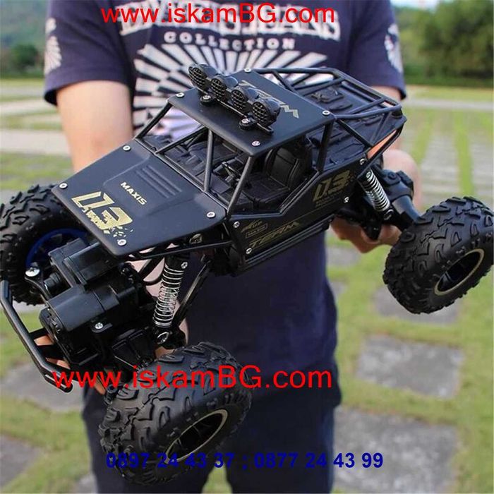 ГОЛЯМ ДЖИП с дистанционно - Детска количка ROCK CRAWLER 4Wd 1:12