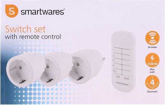 Комплект превключватели Smartwares с дистанционно управление -