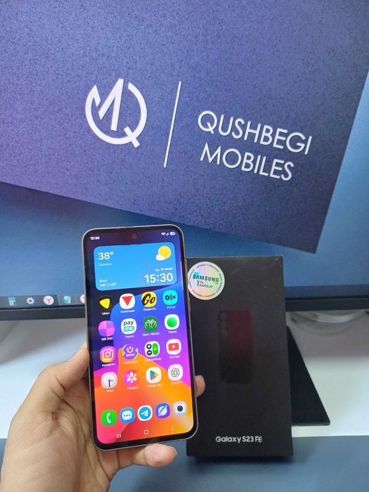 S23 Fe Samsung Galaxy Karobka dok bor 128Gb aybi yoq umuman