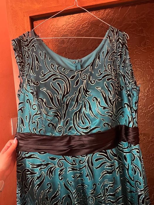 Rochie ocazie turcoaz - marime mare