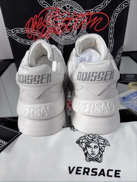 Adidasi Versace Odissea calitate Premium Alb / Negru