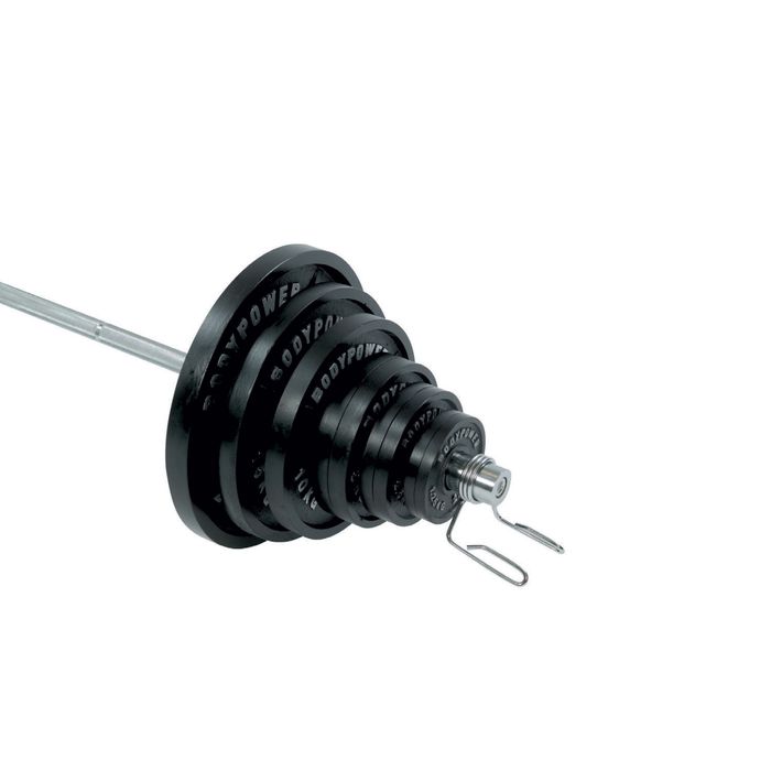 Комплект Дъмбели 2 х 15 кг + Прав лост 150 см