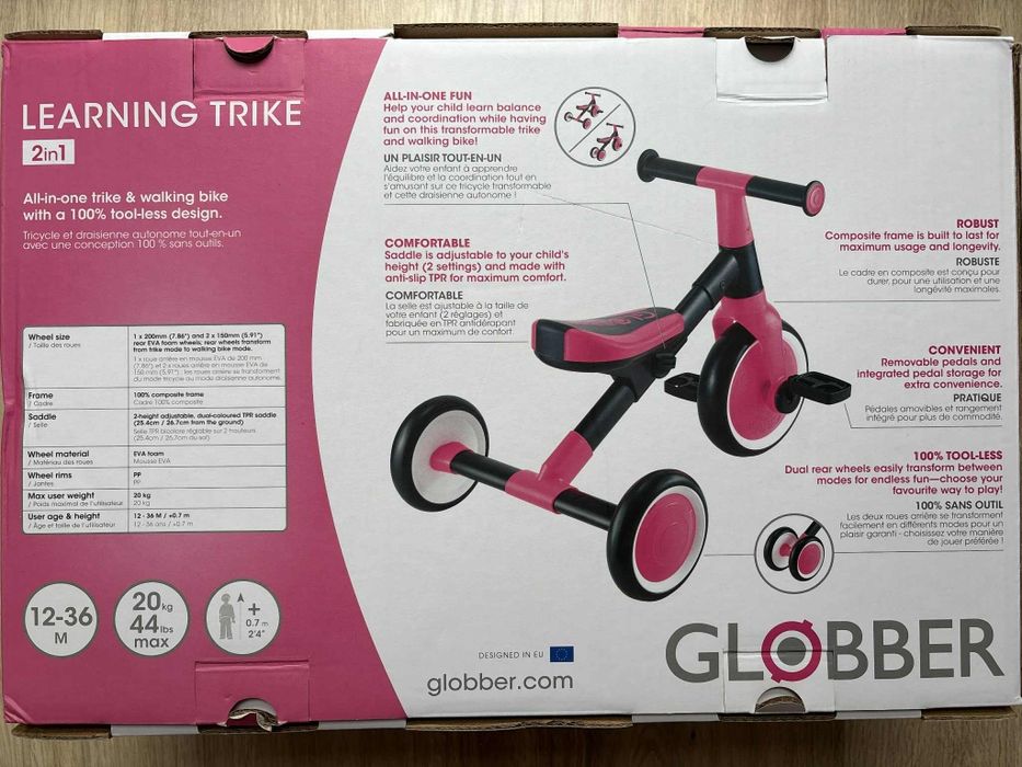 Tricicleta Globber copii maxim 3 ani