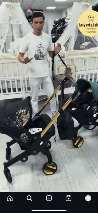 Kolyaska avtokreslo deyarli yengi