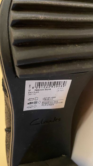 Ghete CLARKS piele naturala intoarsa, femei, marime 38