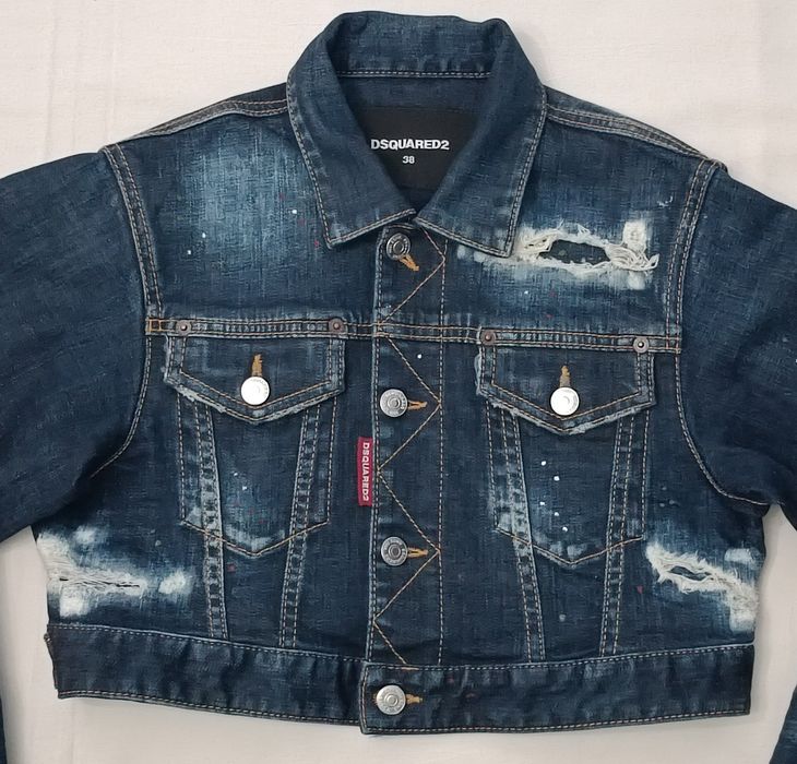Dsquared2 Cropped Denim Jacket оригинално дънково яке S