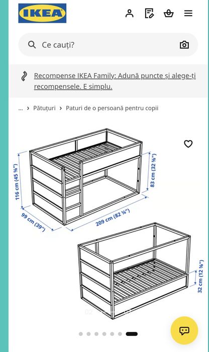 Vand pat ikea copil