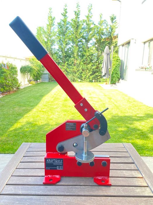 Ghilotină foarfecă de tablă manuală Kraft&Dele HS-5 100mm KD1588 ca nouă