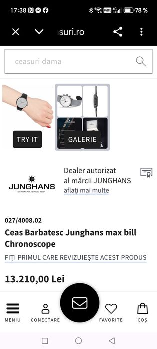 Ceas Junghans Max Bill Chronoscope Automatic Chronograph Nou-Nepurtat!