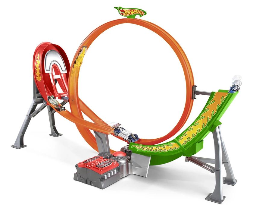 Hot Wheels - Състезателна, моторизирана писта с 5бр. колички