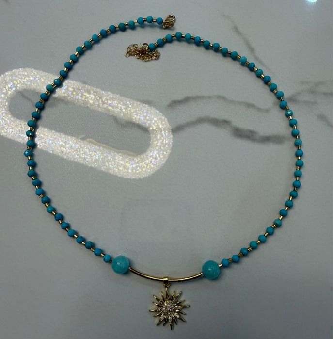 Эффектное колье на лето