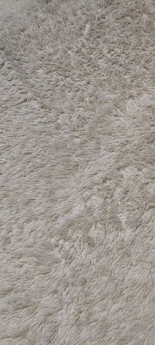 Плед травка белый