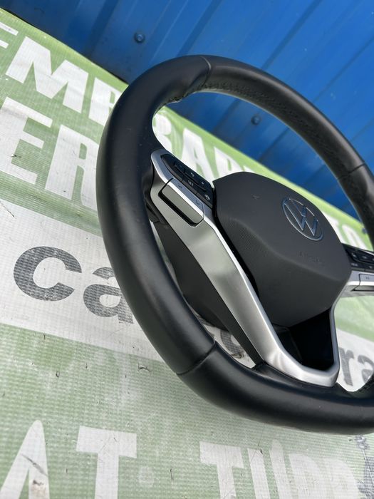 Volan din piele cu airbag, padele Volkswagen Tiguan 2020